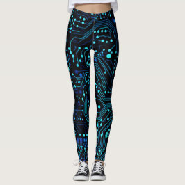 Circuit Board ontwerp illustratie Kussen Leggings