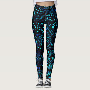 Circuit Board ontwerp illustratie Kussen Leggings
