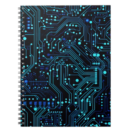 Circuit Board ontwerp illustratie Kussen Notitieboek (Voorkant)