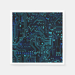 Circuit Board ontwerp illustratie Kussen Servet