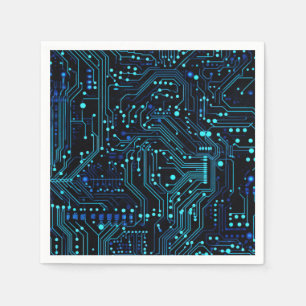 Circuit Board ontwerp illustratie Kussen Servet