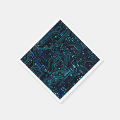 Circuit Board ontwerp illustratie Kussen Servet (Hoek)