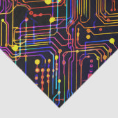 Circuit Board ontwerp illustratie Kussen Tissuepapier (Detail)