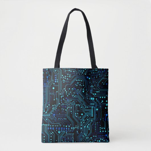 Circuit Board ontwerp illustratie Kussen Tote Bag (Voorkant)