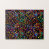 Circuit Board ontwerp illustratie Legpuzzel (Horizontaal)