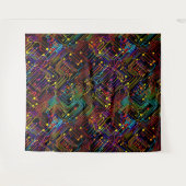 Circuit Board ontwerp illustratie Wandkleed (Voorkant (horizontaal))