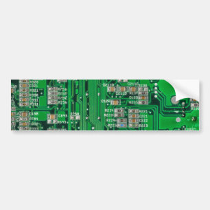 Circuit Board Painting Bumpersticker