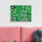 Circuit Board Painting Canvas Afdruk (Insitu (Woonkamer))