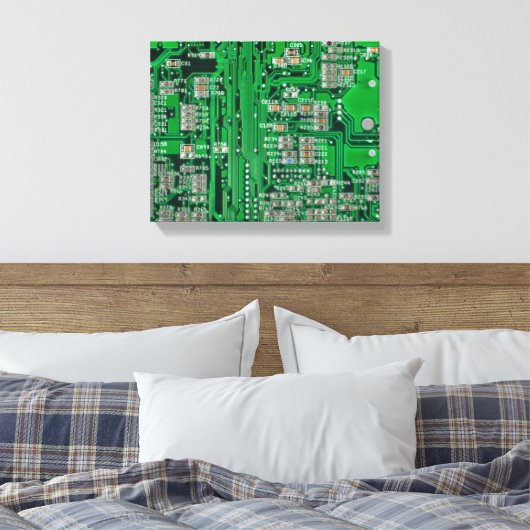 Circuit Board Painting Canvas Afdruk (Insitu (Slaapkamer))