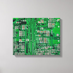 Circuit Board Painting Canvas Afdruk