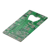 Circuit Board Painting Creditkaart Flessenopener (Achterkant Gekanteld)