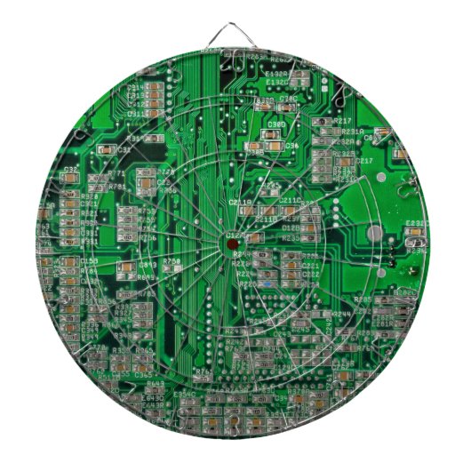 Circuit Board Painting Dartbord (Voorkant)