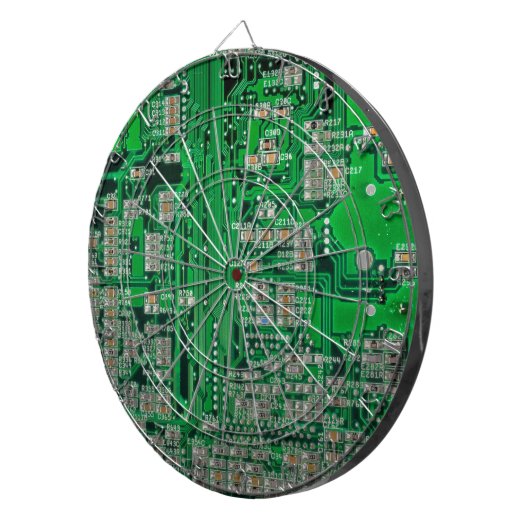 Circuit Board Painting Dartbord (Voorkant Rechts)