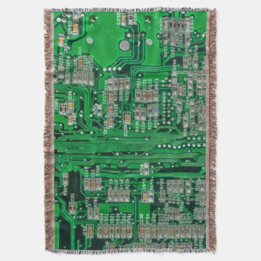 Circuit Board Painting Deken (Voorkant Verticaal)