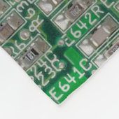 Circuit Board Painting Fleece Deken (Hoek)