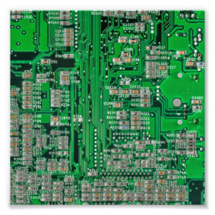 Circuit Board Painting Foto Afdruk
