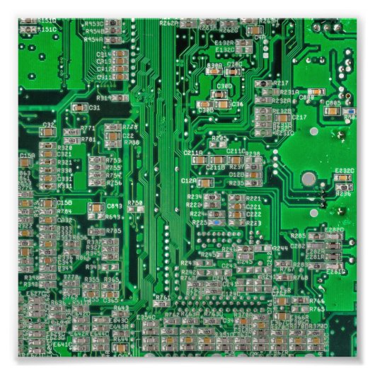 Circuit Board Painting Foto Afdruk (Voorkant)