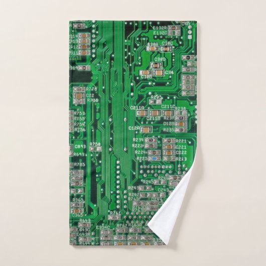 Circuit Board Painting Handdoek (Handdoek)