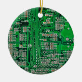Circuit Board Painting Keramisch Ornament (Voorkant)