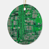 Circuit Board Painting Keramisch Ornament (Links)