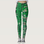 Circuit Board Painting Leggings (Voorkant)