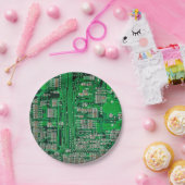 Circuit Board Painting Papieren Bordje (Feest)