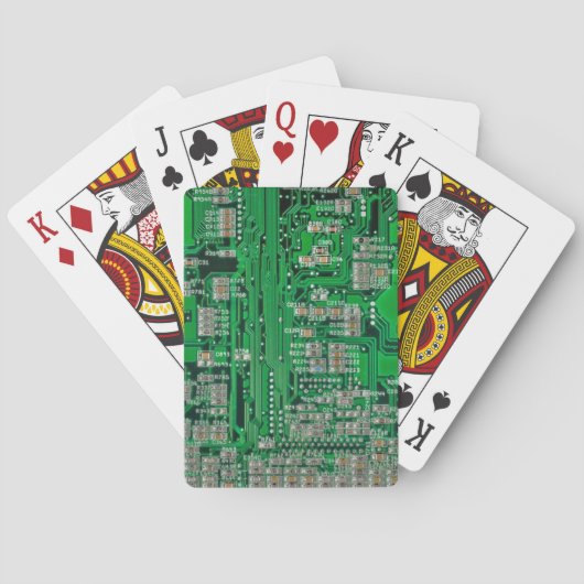 Circuit Board Painting Pokerkaarten (Achterkant)