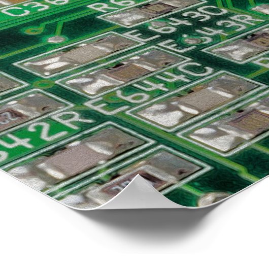 Circuit Board Painting Poster (Hoek)