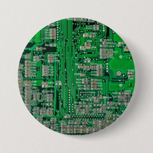 Circuit Board Painting Ronde Button 7,6 Cm (Voorkant)
