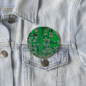 Circuit Board Painting Ronde Button 7,6 Cm (In situ)