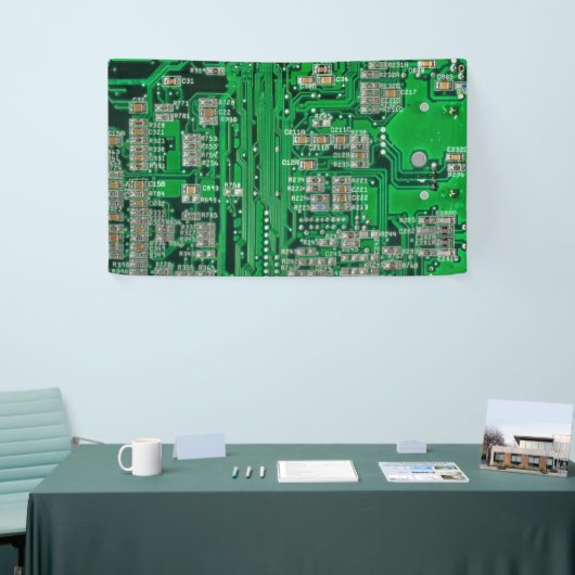 Circuit Board Painting Spandoek (Beurs)