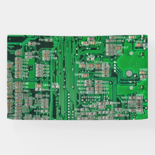Circuit Board Painting Spandoek (Horizontaal)