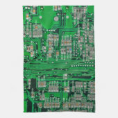 Circuit Board Painting Theedoek (Verticaal)