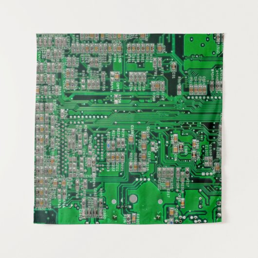 Circuit Board Painting Wandkleed (Voorkant (horizontaal))