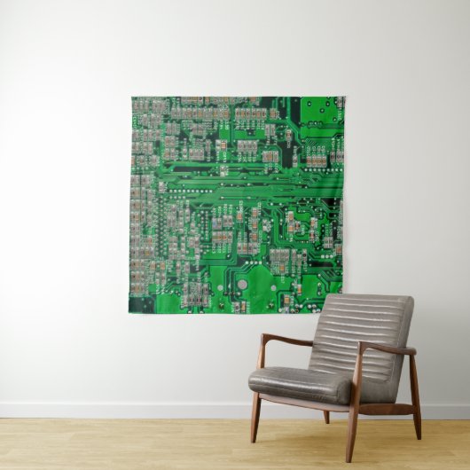 Circuit Board Painting Wandkleed (In Situ (horizontaal))