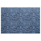 Circuit Board Pattern Blue ID245 Stof (Fat Quarter)