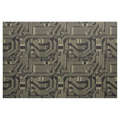 Circuit Board Pattern Gold ID245 Stof (Fat Quarter)
