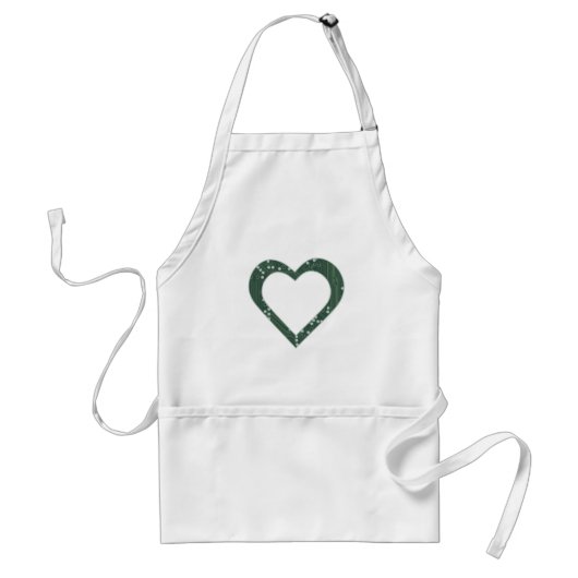 Circuit board Pattern Heart Adult Apron Standaard Schort (Voorkant)