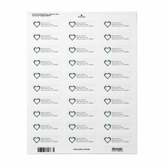 Circuit board Pattern Heart Etiket (Full Sheet)