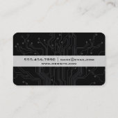 Circuit Board Rood Zwart Visitekaartje (Achterkant)