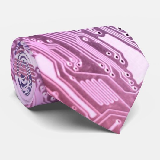 Circuit Board stropdas (Opgerold)