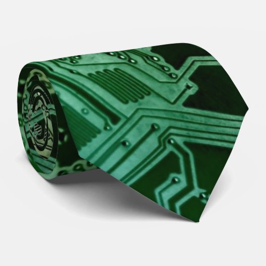 Circuit Board Stropdas (Opgerold)