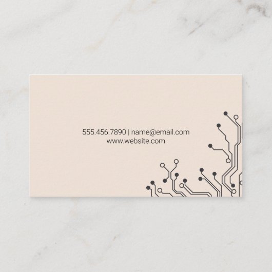 Circuit Board | Technology | Engineer Modern Visitekaartje (Achterkant)