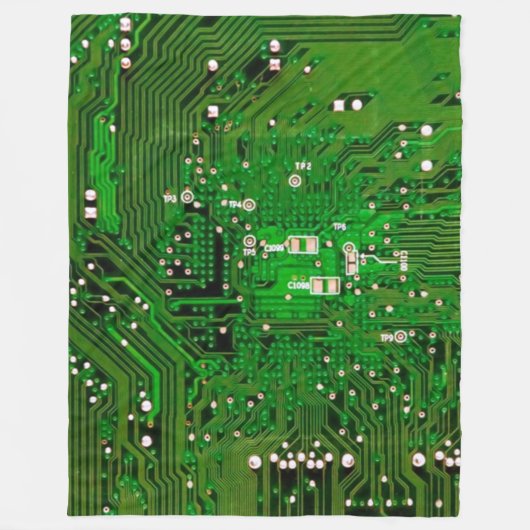 CIRCUIT BOARD Voor De Geek Die Alles Heeft Fleece Deken (Voorkant)