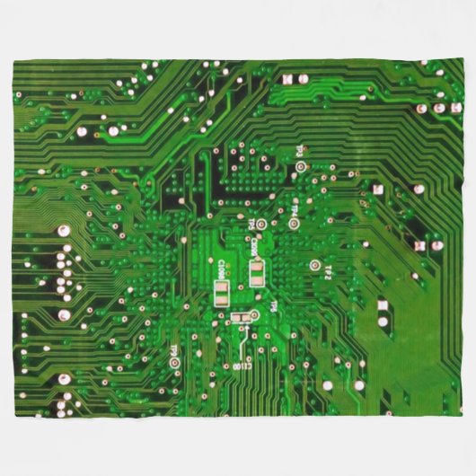 CIRCUIT BOARD Voor De Geek Die Alles Heeft Fleece Deken (Voorkant (Horizontaal))