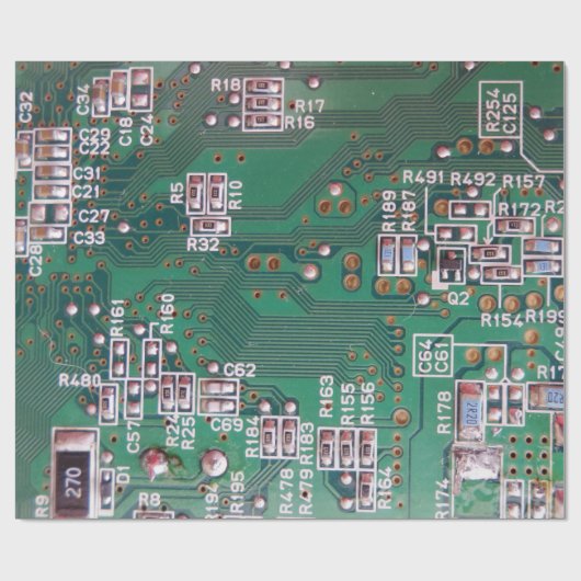 Circuit Board Wrapping Paper Cadeaupapier (Vlak)