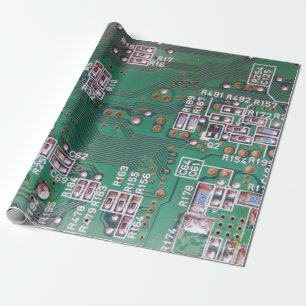 Circuit Board Wrapping Paper Cadeaupapier