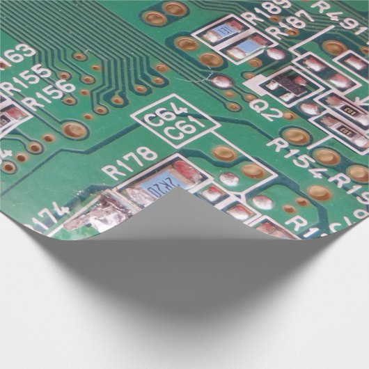 Circuit Board Wrapping Paper Cadeaupapier (Hoek)