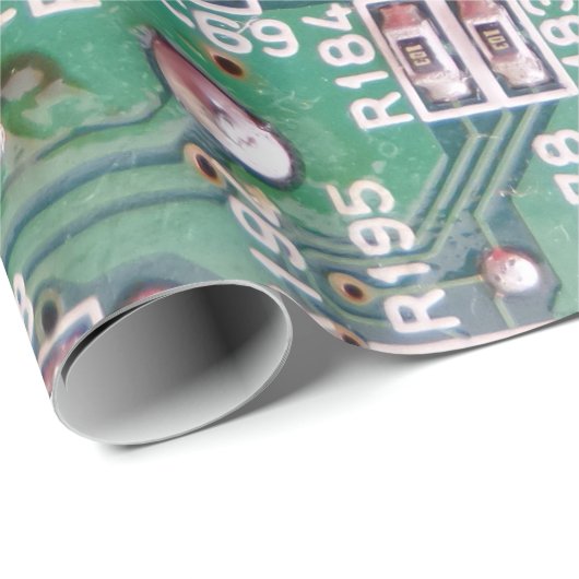 Circuit Board Wrapping Paper Cadeaupapier (Rol Hoek)