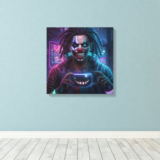 Circuit Clown Canvas Afdrukken (Insitu (Houten vloer))